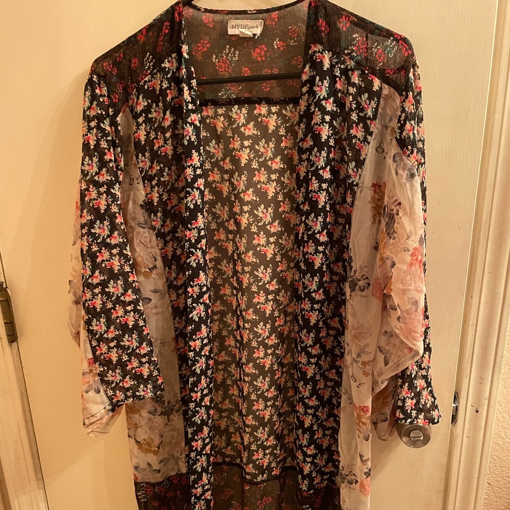 Hyde Park Boho Kimono With Tassels Size Small